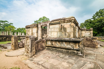 Fototapeta premium Sri Lanka, Polonnaruwa, Royal Palace of King Parakramabahu