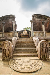 Sri Lanka, Polonnaruwa, Royal Palace of King Parakramabahu - obrazy, fototapety, plakaty