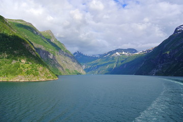 Obraz premium Geiranger Fjord Norwegen