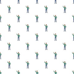 Man hand up pattern seamless vector repeat for any web design