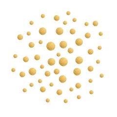 Gold ciccles round decor vector