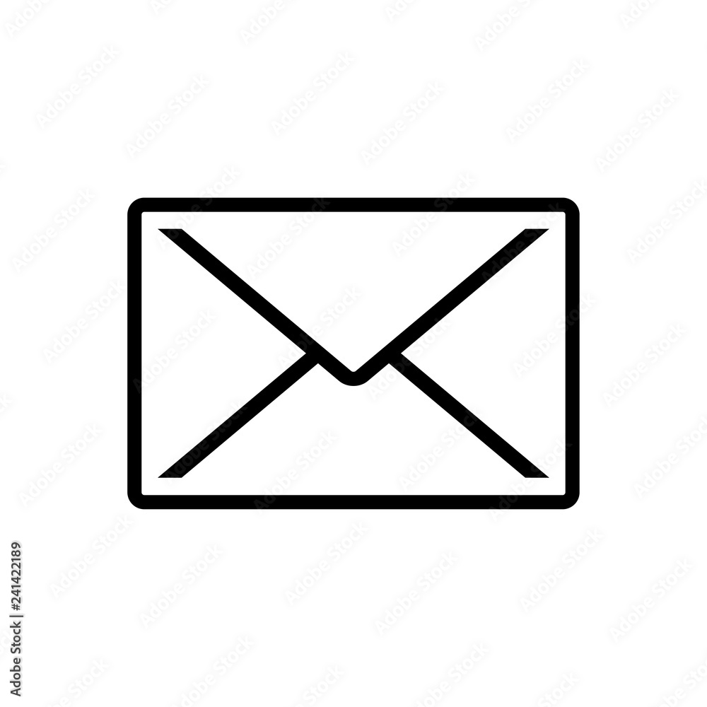 Aufkleber Convert mail icon vector flat style isolated on background. Convert mail sign symbol for web site and app design.