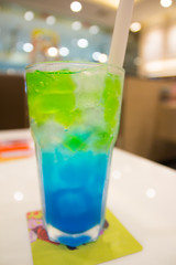 Bevarage blue hawaii soda