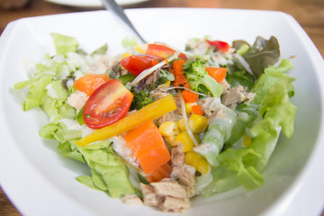 Fresh vegetable salad