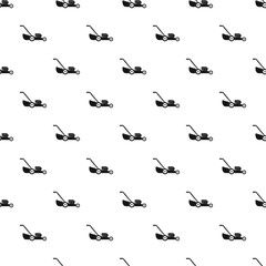 Petrol grass cut machine pattern seamless vector repeat geometric for any web design