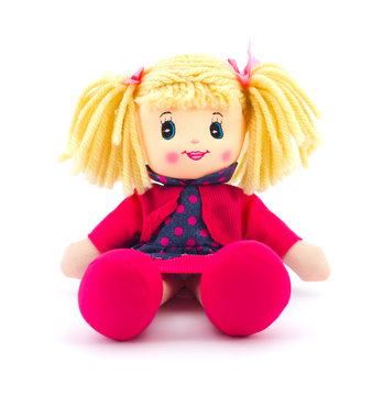 Doll on a white background