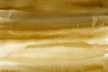 Gold luxury ink and watercolor textures on white paper background. Paint leaks and ombre effects. Hand painted vintage texture.