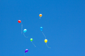 Balloons in the sky	