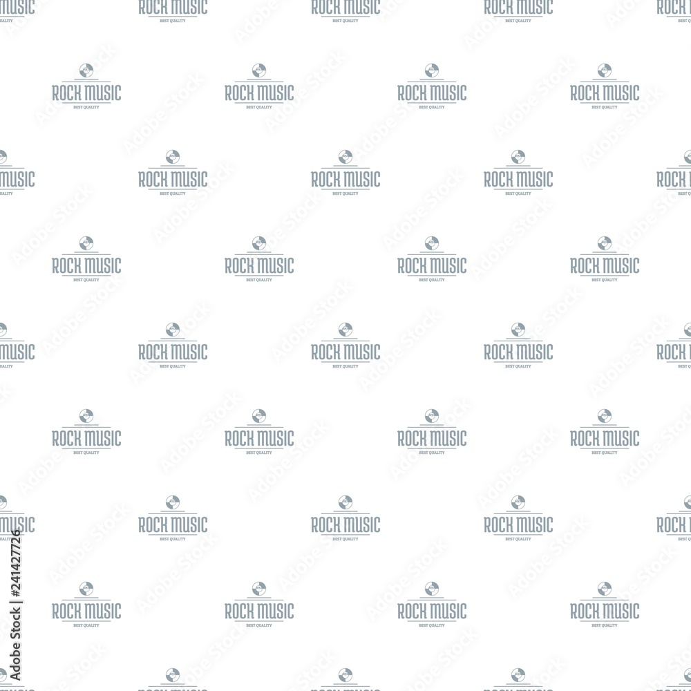 Poster quality rock music pattern vector seamless repeat for any web design