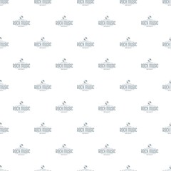 Quality rock music pattern vector seamless repeat for any web design