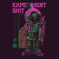 Experiment Shit Illustration