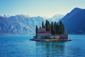 Church St. George Island in Perast, Montenegro