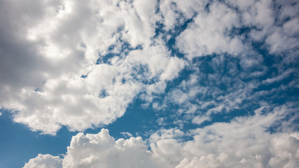 Clouds against a blue sky
