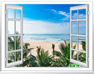 Ocean view window paradise © dbrus
