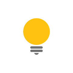 Light bulb lamp graphic icon design template