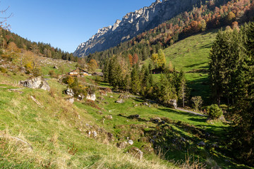 Fototapeta na wymiar Chalet in the Alps