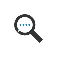 Magnifying glass graphic icon design template