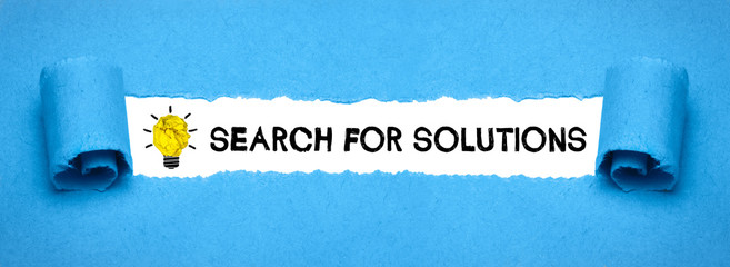 Search for solutions