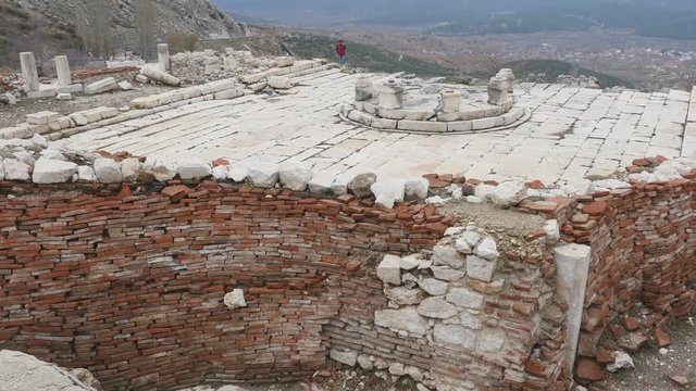 The archaeological site of Sagalassos in Turkey, downtown