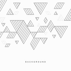 Geometric abstract background in style line art.