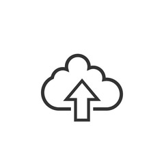 Upload cloud graphic icon design template illustration