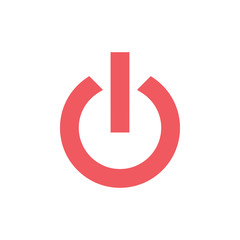 Power on off graphic icon design template illustration