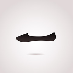 Flat shoes vector icon.  © cookiechoo