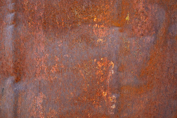 close up Rust on surface of the old iron, Old steel metal sheet board abstract art  background