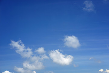 Fototapeta premium Blue skies and white clouds background. 