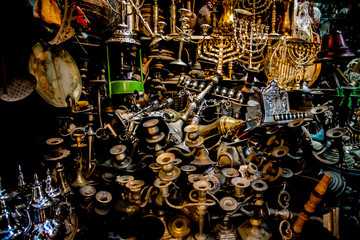 Trödelladen in der Altstadt von Jerusalem, mit Minora II