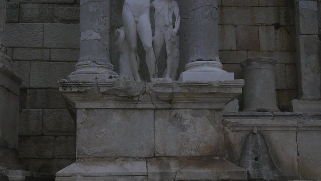 Dionysus sculpture in Antonine fountain in Sagalassos ancient, Turkey