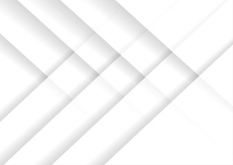 Vector : Gray paper triangles with shadow on white background