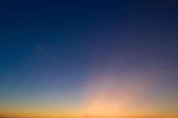 clouds and clear sky at sunset