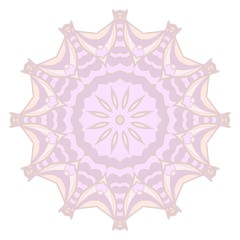 Mandala pattern. Traditional indian mandala. Orient tribal circle sign illustration. Vector illustration.