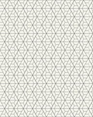 Vector seamless pattern. Modern stylish texture with monochrome trellis. Repeating geometric grid. Simple graphic design.