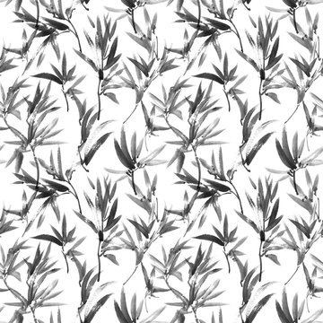 Foliate watercolor pattern © ola_tarakanova