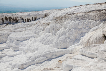 Fototapeta na wymiar Pamukkale salt terraces in Turkey