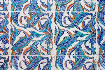 Photo of Iznik (mosaic) tiles of Istanbul