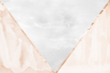 Modern contemporary creamy copper background. Luxury girlish texture. Delicious and clean backdrop with geometric and artistic elements. © artistmef