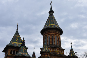 Fototapeta na wymiar Timisoara Orthodox Cathedral. TImisoara, Romania