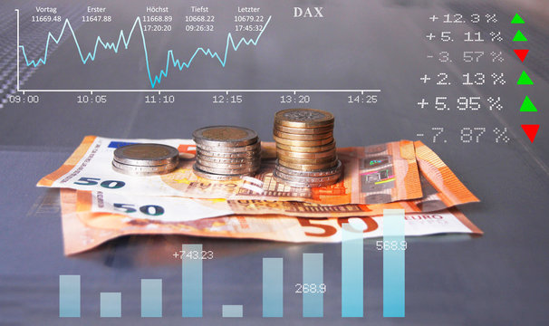 B&ouml;rse index, Aktien und kapitalanlage