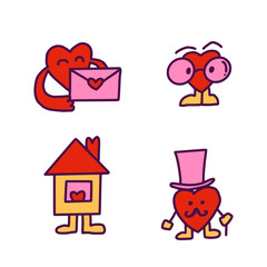 Doodle Hearts and House of Love