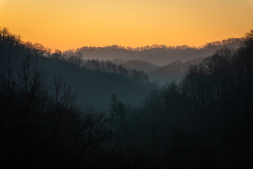 Mountains in Morning