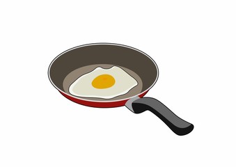 Egg in the pan