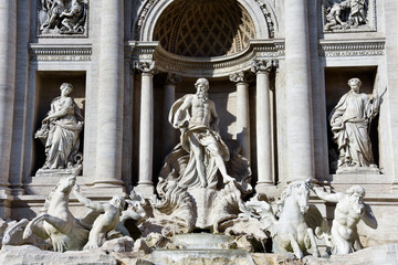 Obraz premium Trevi Fountain (Fontana di Trevi) Rome, Italy