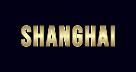 Shanghai City Typography vector design. Greetings for T-shirt, poster, and more