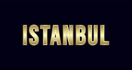 Istanbul City Typography vector design. Greetings for T-shirt, poster, and more