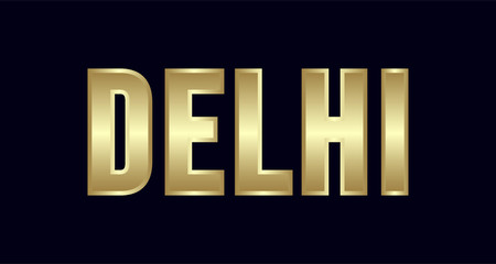 Delhi City Typography vector design. Greetings for T-shirt, poster, and more