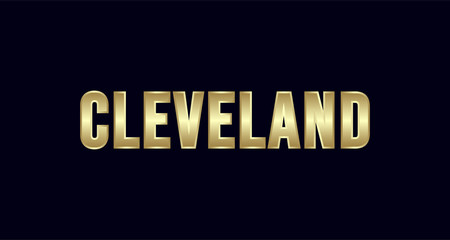 Cleveland City Typography vector design. Greetings for T-shirt, poster, and more