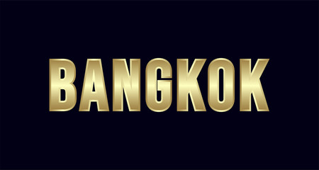 Bangkok City Typography vector design. Greetings for T-shirt, poster, and more